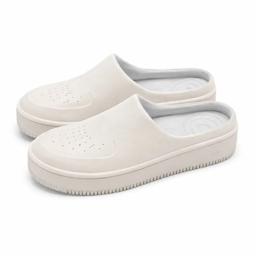 Nike Air Force 1 Lover XX Mule Platform Clog Slip On Shoes Womens 7.5 Ivory